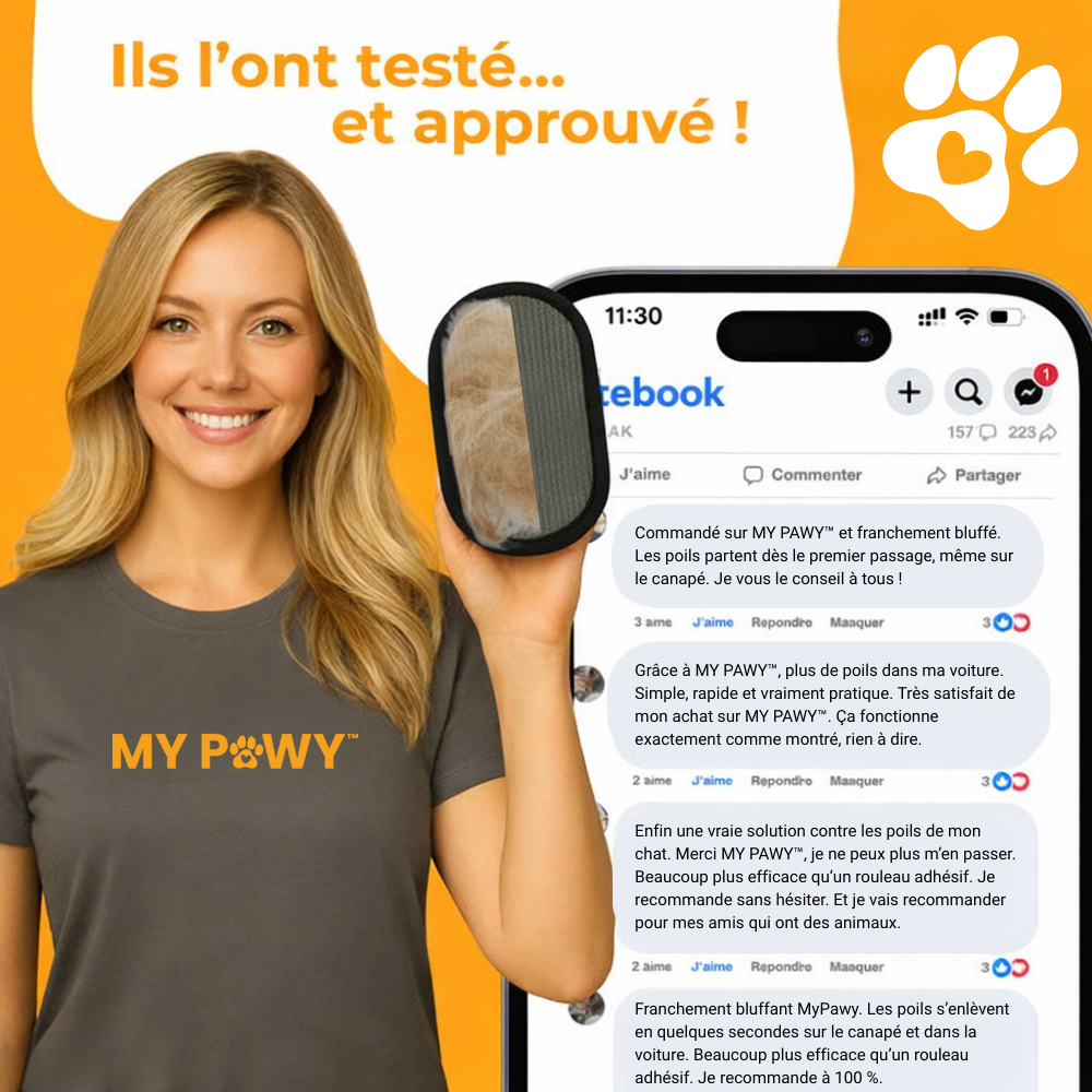PawClean™ PRO | Gant anti-poils éléctrostatique