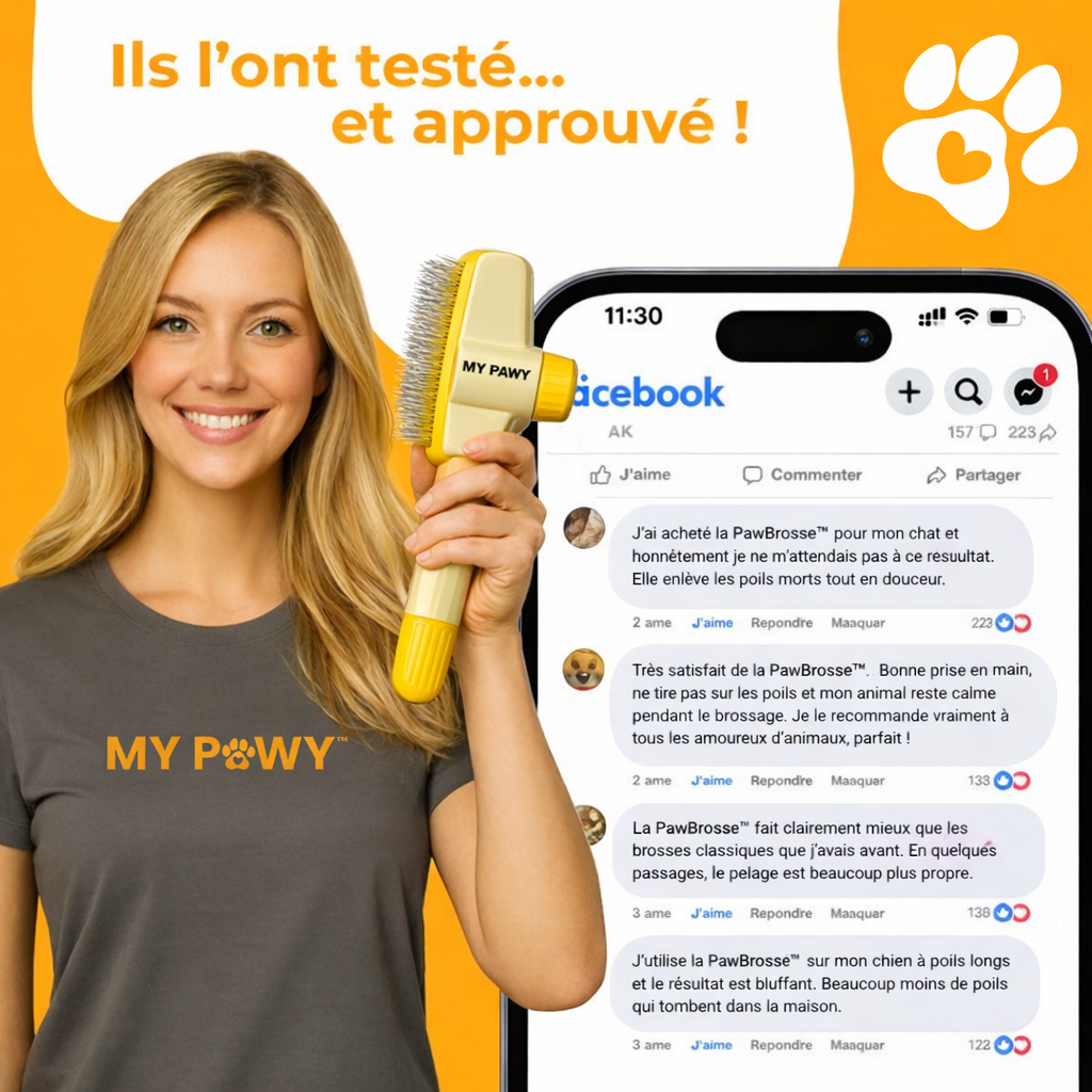 PawBrosse™ PRO | Brosse Anti-Poils Confort