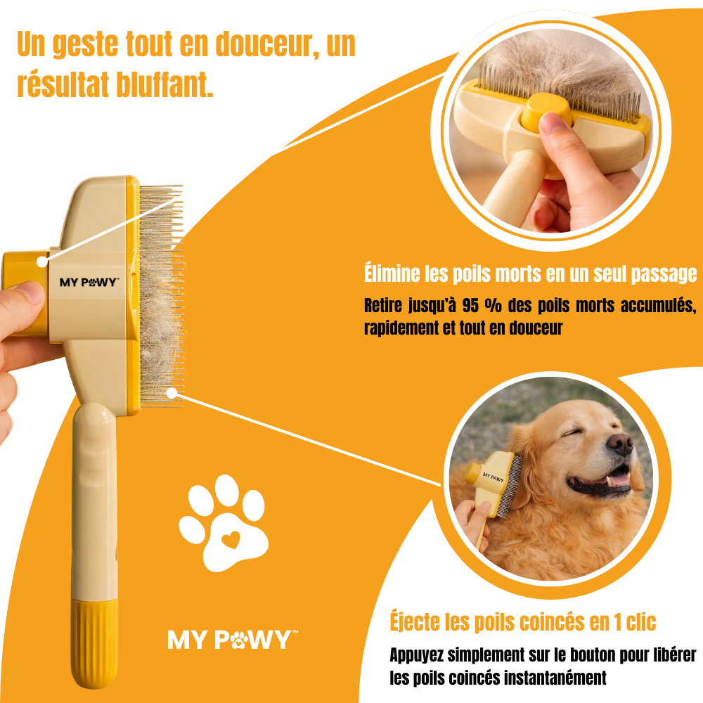 PawBrosse™ PRO | Brosse Anti-Poils Confort