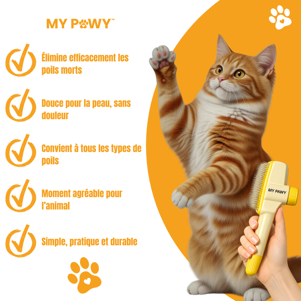 PawBrosse™ PRO | Brosse Anti-Poils Confort