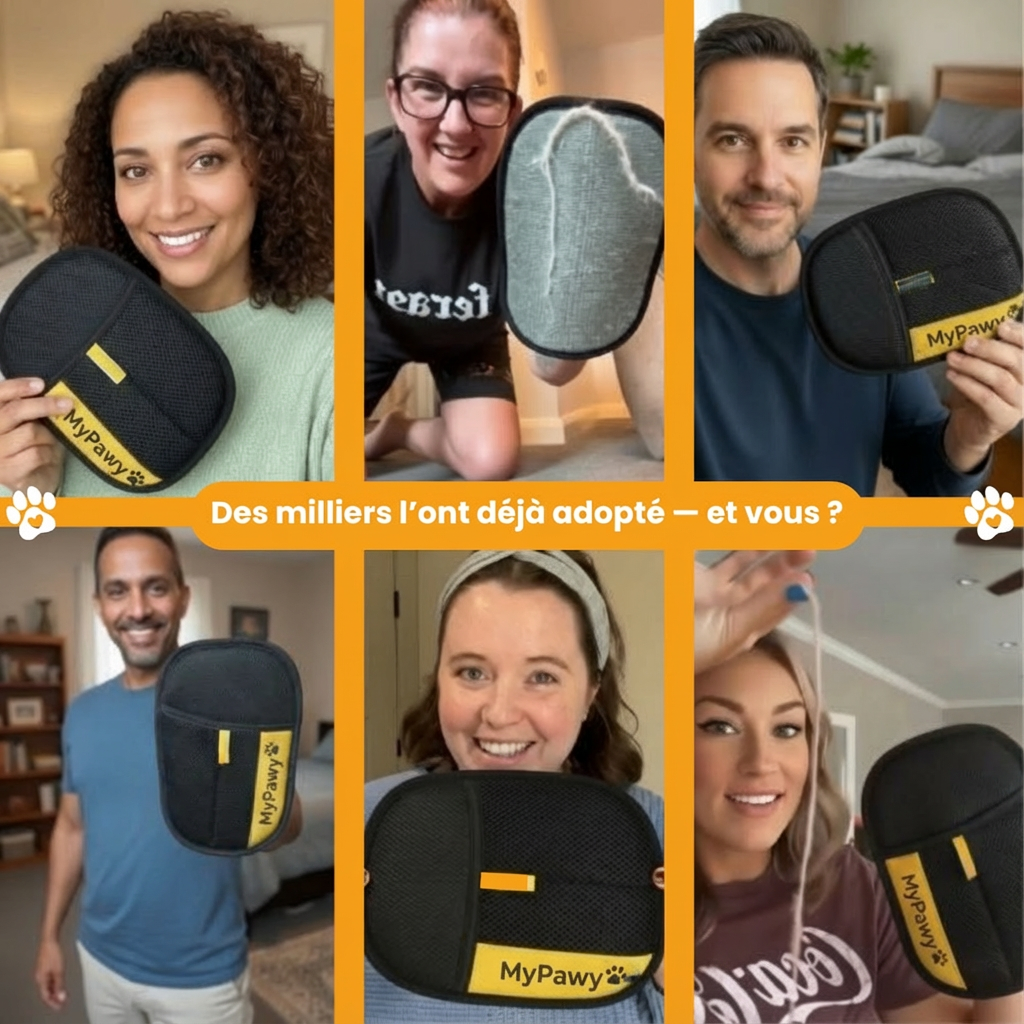 PawClean™ PRO | Gant anti-poils éléctrostatique